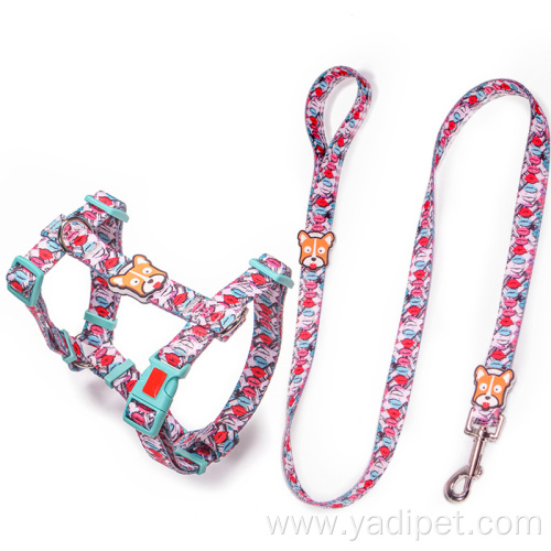 Plaid Pet Traction Harness Set